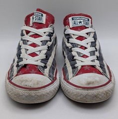 Converse Chuck Taylor Red White Blue US Size 3 Juniors Youth Kids Boys Girls Low