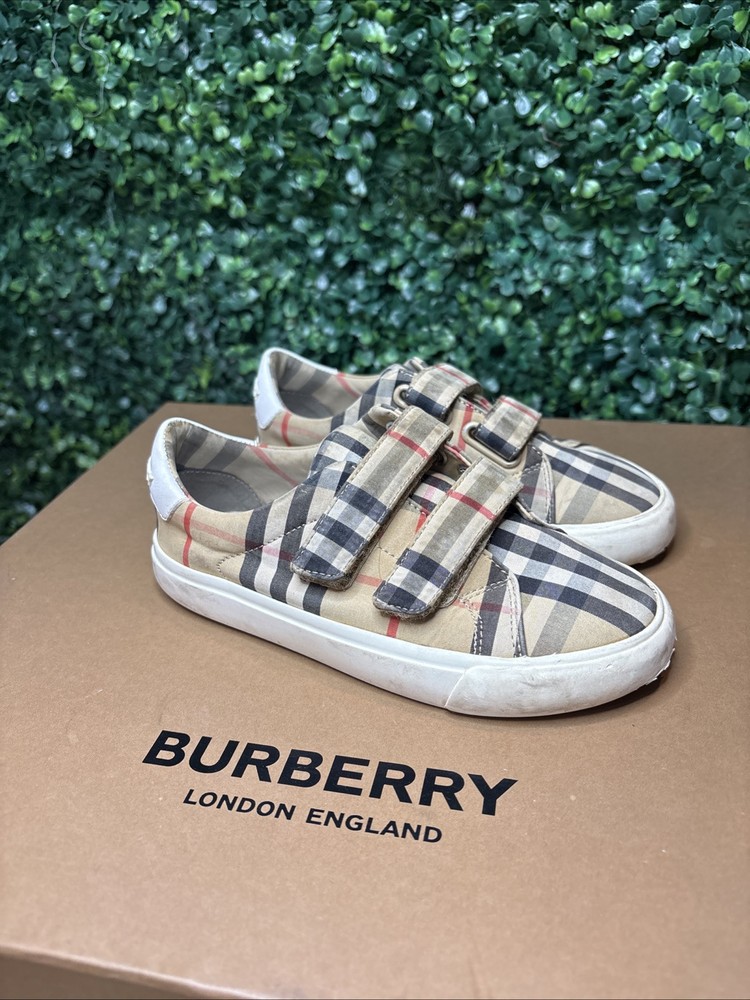 BURBERRY MINI MARKHAM SNEAKERS NOVA CHECK SZ 31 EU 13 US