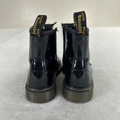 Dr. Martens Doc 1460 J Combat Boots Kids Youth Size 4 Black Patent Leather Zip