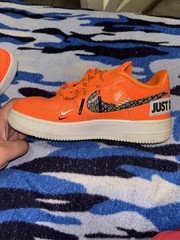 Nike Air Force 1 Low “Just Do It” Orange – Size 4.5Y