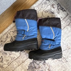 L.L. Bean Blue & Black Waterproof Insulated Snow Boots Kids 9.5 inches long