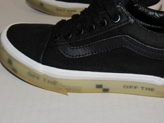 VANS Old Skool OTW Foxing Translucent Soles Black Canvas Shoes Youth Size 1.5