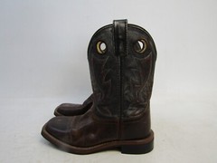Smoky Mountain Youth Size 1.5 R Blue Brown Buckaroo Western Cowboy Boots
