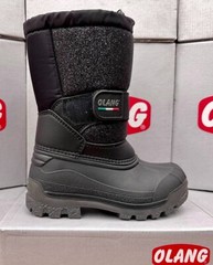 Olang – Kids Canada Nero Black Lux Winter Waterproof Boots (-30°C)New in Box