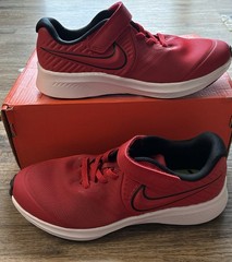 Kids Nike Star Runner 2 PSV Red Running Shoes Size 3Y Damage Box Rare Sneakers