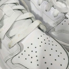 Nike Air Jordan 1 Low SE GS Glitter Swoosh FQ9112-100 Size 4Y Kids / Women 5.5