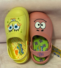 NWOT SpongeBob SquarePants & Patrick Star Clogs Sandals Shoes Ground Up Kids 12