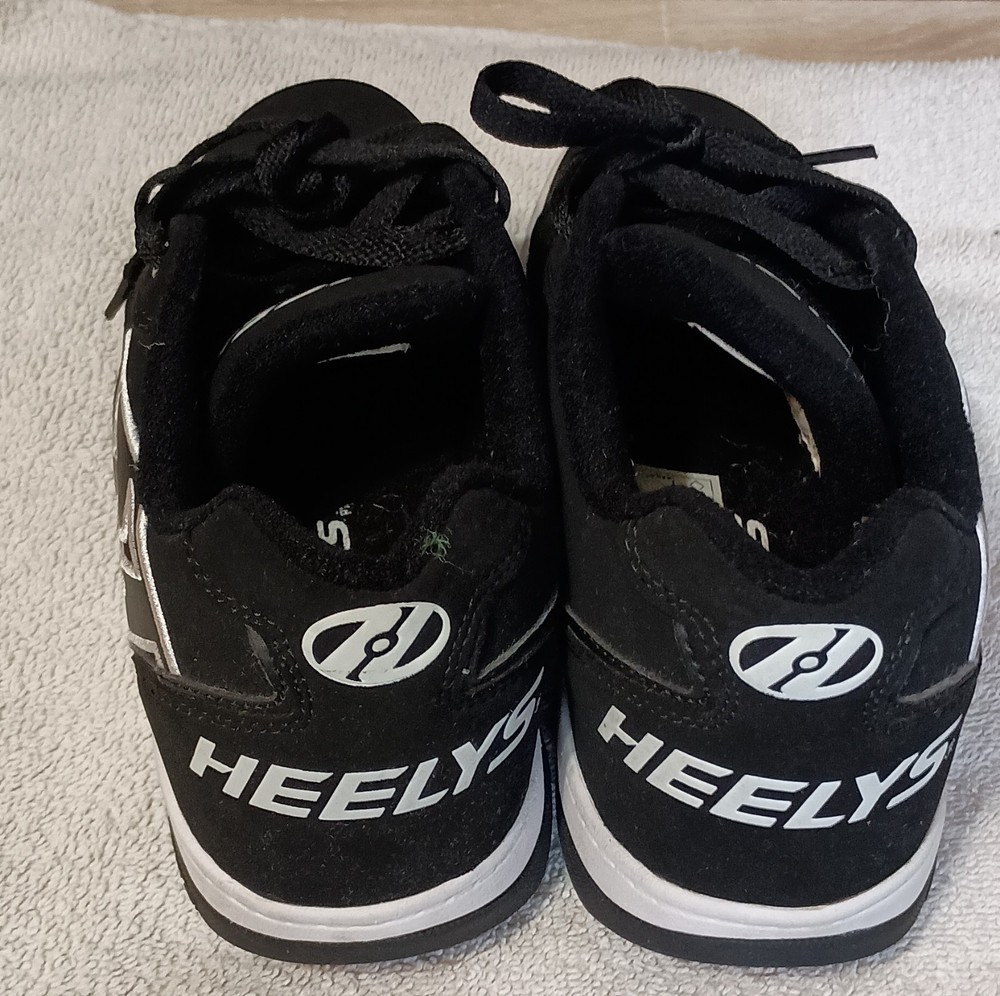 Heelys Propel 2.0 Black White Sneaker Skate Shoes Wheels US 7 UK 6