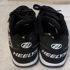 Heelys Propel 2.0 Black White Sneaker Skate Shoes Wheels US 7 UK 6