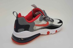 Nike Air Max 270 React GS Iron Grey University Red BQ0103-013 Sz 6 Youth/Wmn 7.5