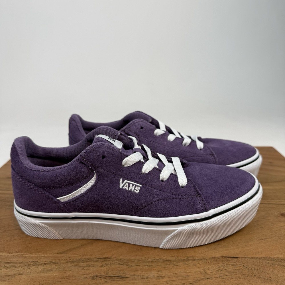 New NIB Big Kids Vans Seldan Platform Grape Skateboarding Sneakers Shoes Sz 4 Y