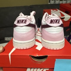 Nike Dunk Low Pink Foam Pink Red White (PS) Brand New Sz 13c Pre School