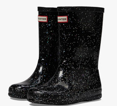 NWD $90 Hunter Little Kid First Classic Giant Glitter Boot Black US11/UK10/EU28