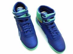 Reebok Junior Classic V72763 BEACON TEAL WHITE GOLD SHOES SIZE 5.5