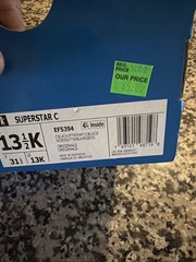 adidas Superstar 13.5 K Black Kids