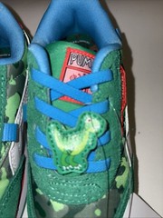 Puma Coco X Future Rider Lace Up DINOSAUR Green camo Sneakers NEW! Size 9c