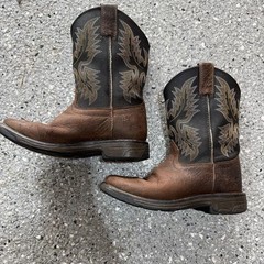 Ariat Kids Wiggle Room Square Toe Western Boots Brown Size 13