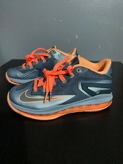 NIKE LEBRON 11 LOW GS KIDS MANGO GREY SZ 4 644534-004 LAVA 4Y WOMENS 5.5 1 7 8 9