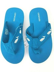 J. Crew Crewcuts Turquoise Blue Flip Flop Sandals Size 11 Kids New with tag