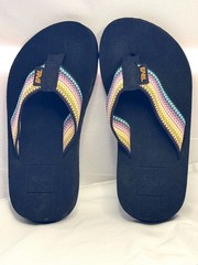 Teva Kids Rainbow Stripe Flip Flops Sandals Size 12 Toddler
