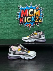Nike Air Max 270 React GS Particle Grey/Arctic Pink Youth Size 4.5/6W Brand New