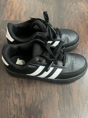 Adidas “Breaknet 2.0” Kid’s & Youth Lifestyle Court Lace Shoes (Black/White) Y 1