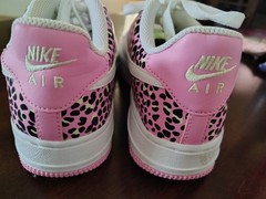 Nike Air Force 1 Light Pink Leopard Youth 5.5Y Sneakers Girls Low Top Shoes