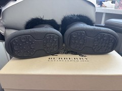 Black Giuseppe Zanotti Kids Winter Boots EU 26-28 Made in Italy Black