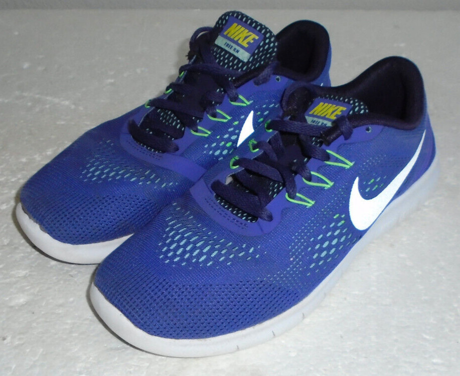 Nike Free RN Purple Running Shoes 833993-501 Youth Size 4.5