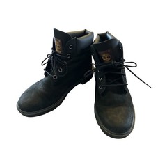 Timberland Junior Classic 6 inch waterproof boot in black nukbuck