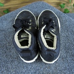 Converse All Star Leather High Top Sneakers Black Kids Shoes 10.5 Toddler