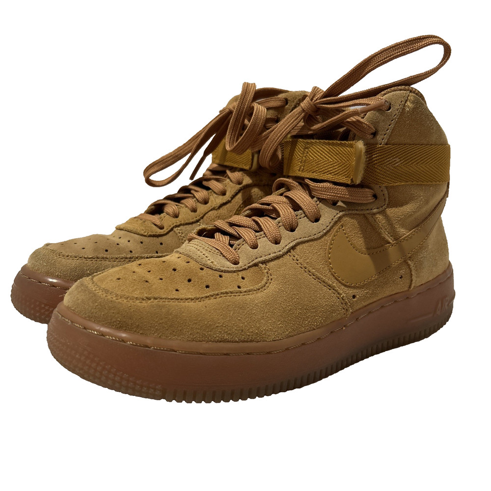 Nike Air Force 1 High LV8 Wheat GS Size 6Y Gum Bottom Light Brown CK0262-700
