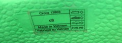 Crocs Handle It Classic Green Rubber Rain Boots 12803 Youth Size J 2 Juniors