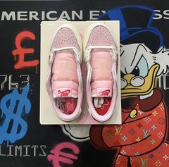 Air Jordan 1 Low SP Travis Scott (PS) Shy Pink-Tropical Pink IQ7605 101 Size 2Y