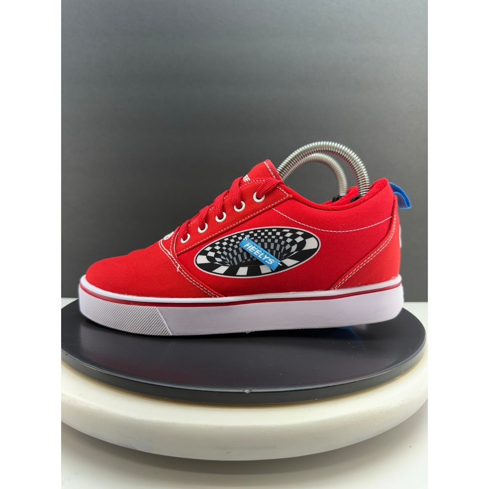 Heelys Pro 20 Prints Red Checkered Skate Shoes Size 7 Youth Womens 8.5 Sneakers