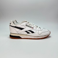Reebok Classic White Leather Athletic Lace Up Shoes Sneakers HQ2231 Youth Size 6