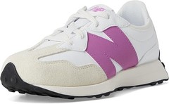 New Balance 327 Big Kids’ Sneakers, White/Passion Fruit, US Size 5.5 Medium