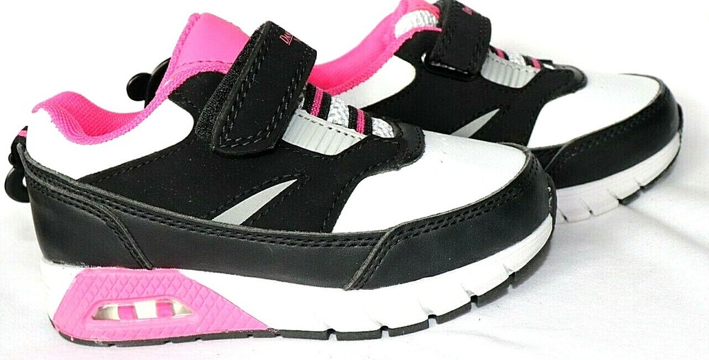 Danskin Now Toddler’s Athletic Shoe, Black/White/Pink *Choose Your Size*