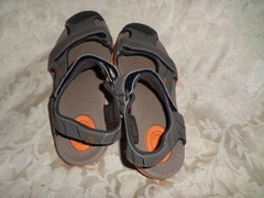 Teva Kids Active Sandal Tan Orange Hook Loop Toe Cap Size 3 US 1000329