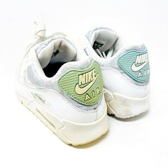 Nike Air Max 90 2007 (GS) White Silver Blue Vintage Kids Size 7Y 345017 103