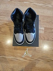 Jordan 1 Retro OG High (PS) Size 2Y Black/Silver FD5304 010