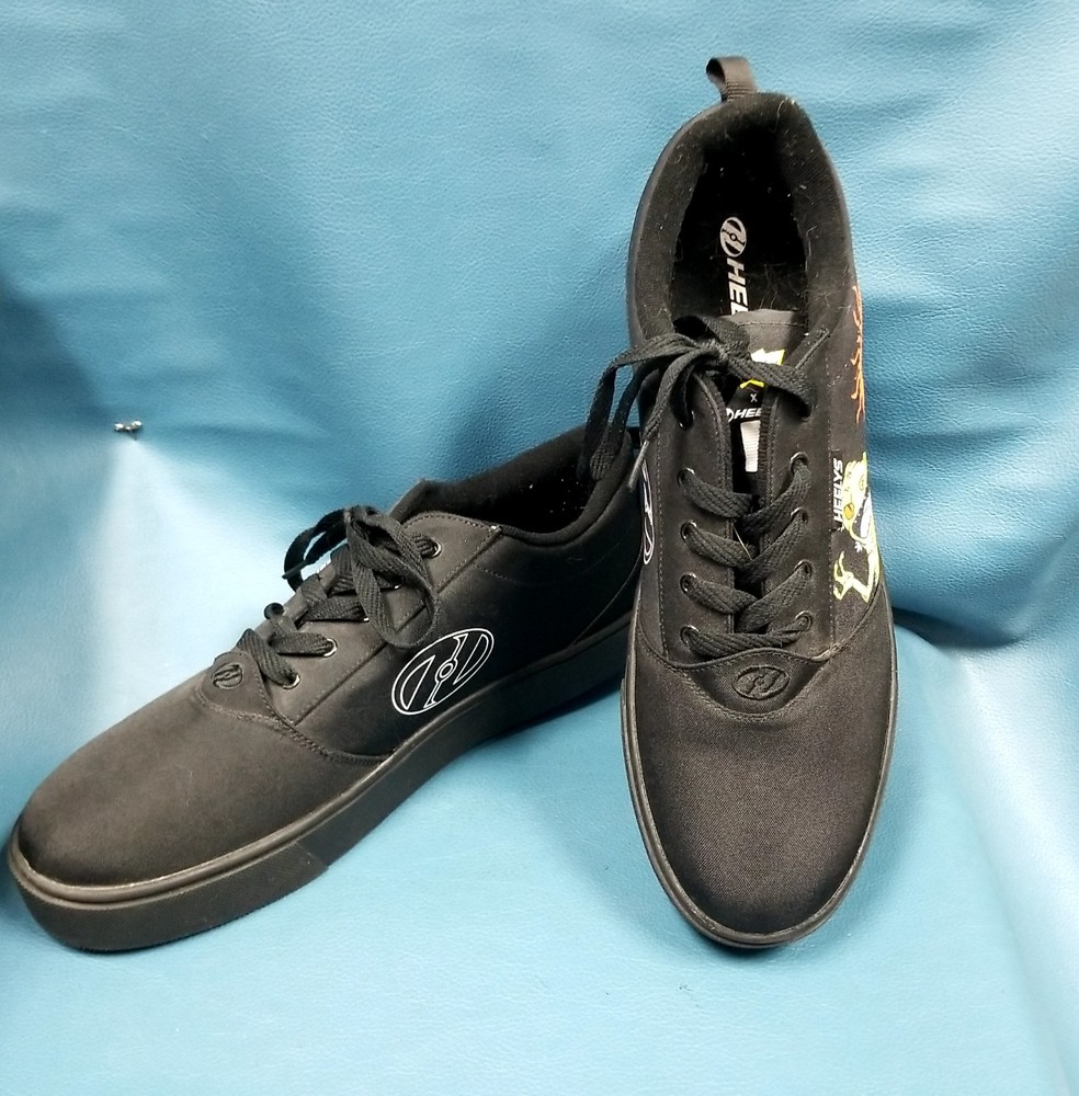 Heelys Black Canvas Rugrats Skate Wheeled Sneakers Men’s Size 14 USA
