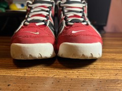 Nike™ Air More Uptempo Varsity Red/White Black Shoes ~ DB2874-600 ~ YOUTH Sz 3Y