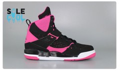 Nike Air Jordan Flight 45 High IP Black Pink GS Shoes 837024-008