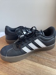 Adidas Samba Classic Black White Gum Sole Youth Kids Sz 3 Shoes Leather Soccer