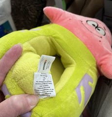 SpongeBob SquarePants Patrick Star Kid or adult Plush Slippers LXL Slip-On.