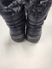 NWOB Sorel Kid’s Snow Commander Insulated Warm Boots Black Toddler Size 4