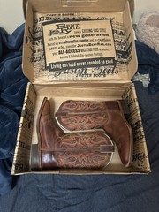 Leather Justin Boots Kids Size 7D