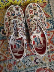(Where’s Waldo) Postage Vans Era Multi color size 12 kids