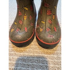 Bogs Classic II Bugs Kids Rain Boots Olive Green Ladybug Beetle 72904 Size 11